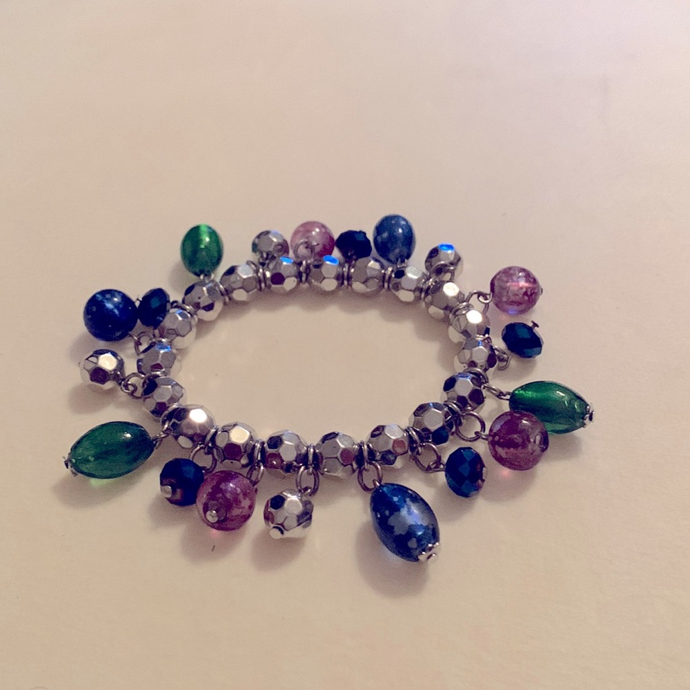 Multi colored stretchy bracelet